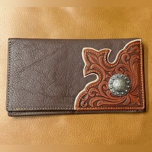 Montana West Leather Concha Wallet